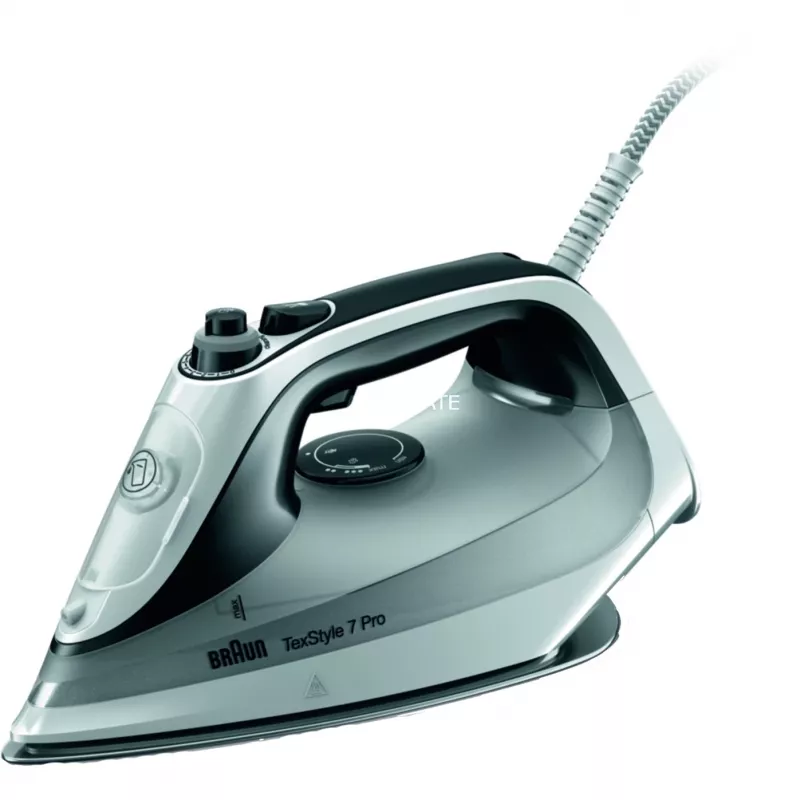 Braun TexStyle 7 Pro SI7149WB Dry & Steam iron EloxalPlus soleplate 2900 W Black, White