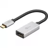 Wentronic 60194 Video Cable-Adapter 0,15 m USB Type-C HDMI Black - Silver (60194)