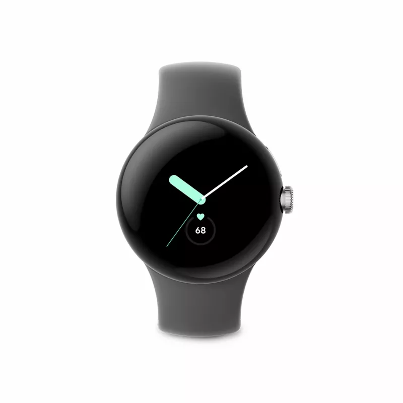 Google Pixel Watch - Polished Silver - Smart Watch with Band
