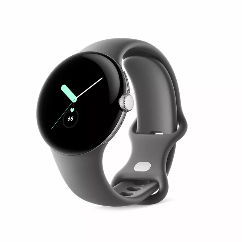 Google Pixel Watch - Polished Silver - Smart Watch with Band