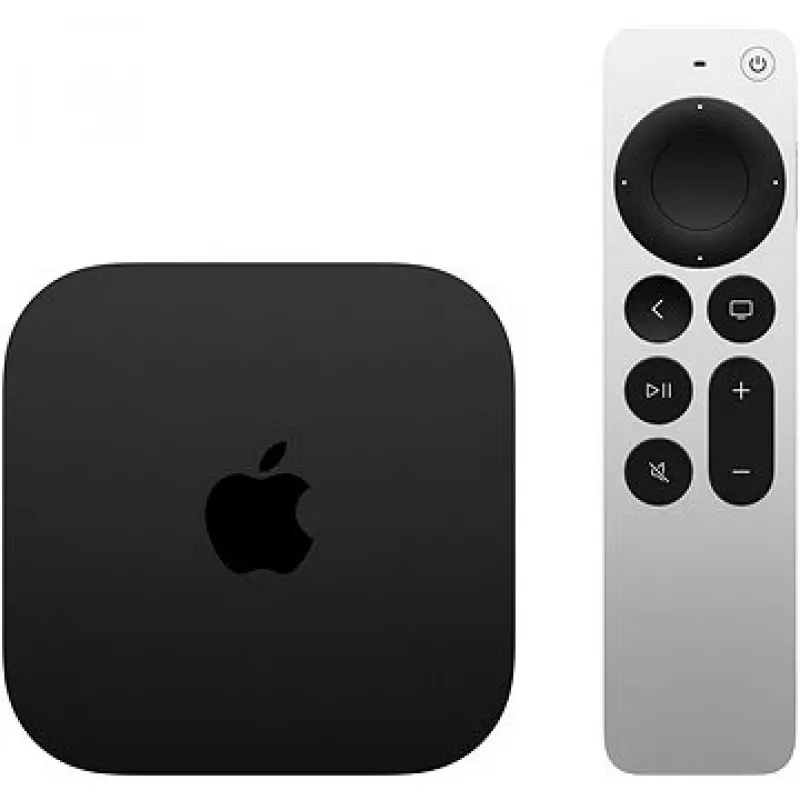 Apple TV 4K Black, Silver 4K Ultra HD 128 GB Wi-Fi Ethernet LAN