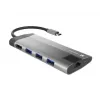 NATEC Fowler Plus USB Type-C Black Grey MicroSD SD Hub