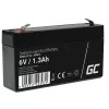 UPS battery Green Cell AGM13, sealed lead‑acid VRLA 6 V 1.3 Ah, 290 g, black