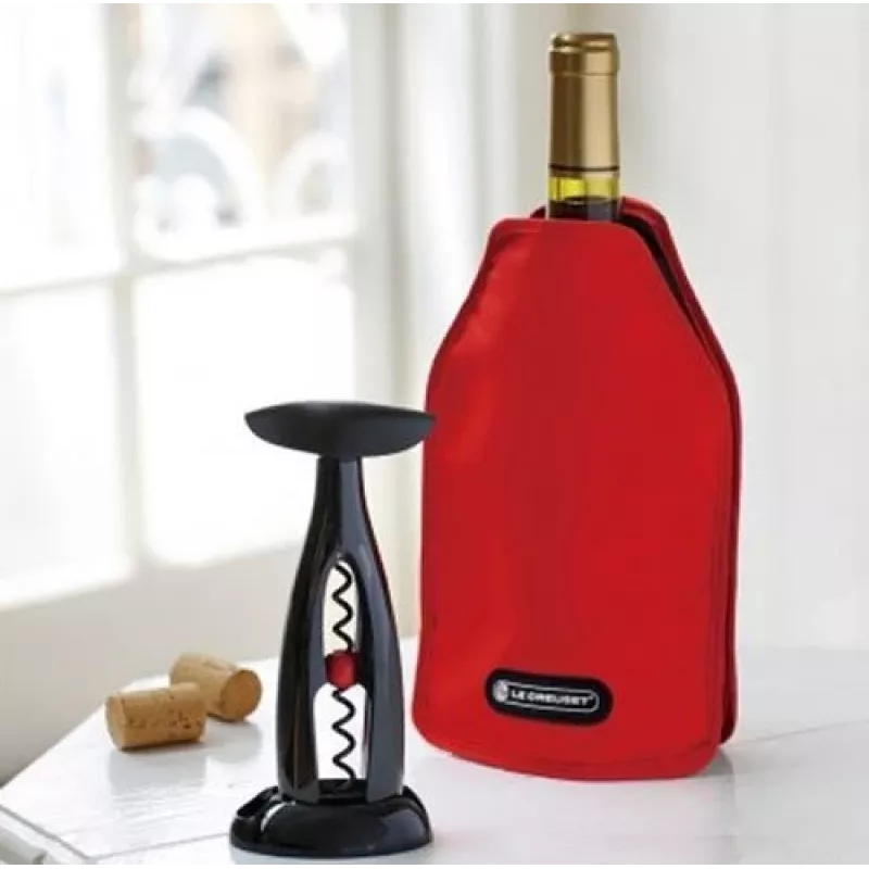 Le Creuset Wine Bottle Cooler Sleeve - Red