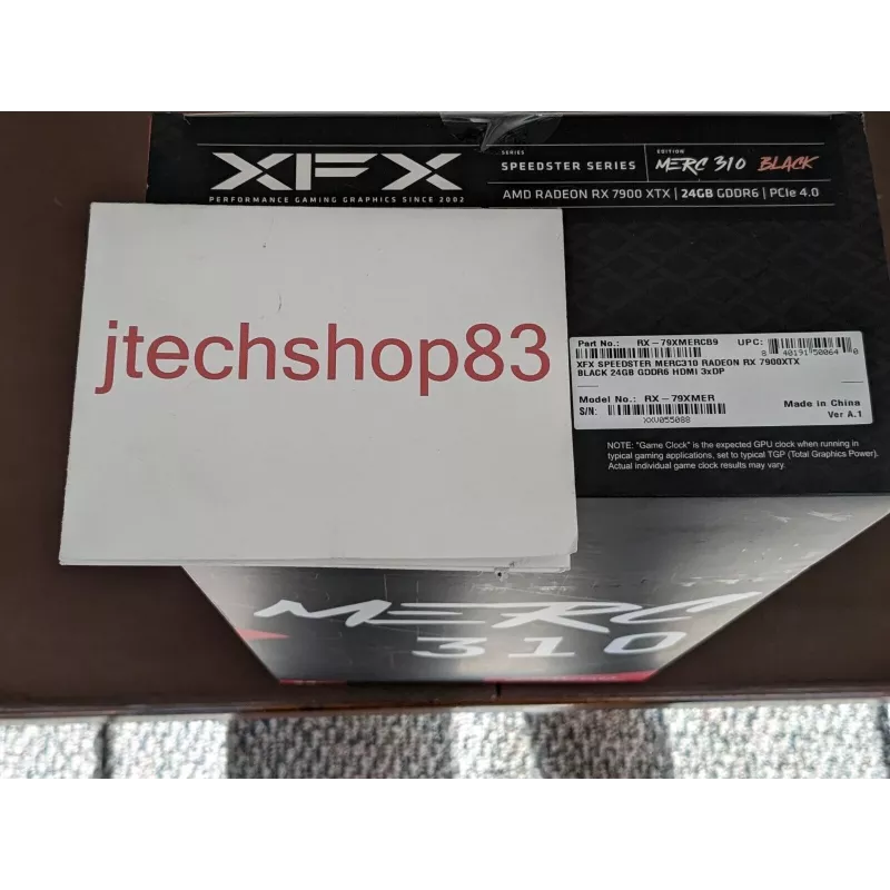 Graphics card XFX Radeon RX 7900 XTX 24 GB GDDR6, PCIe 4.0, 384-bit, 355 W, 3x fans