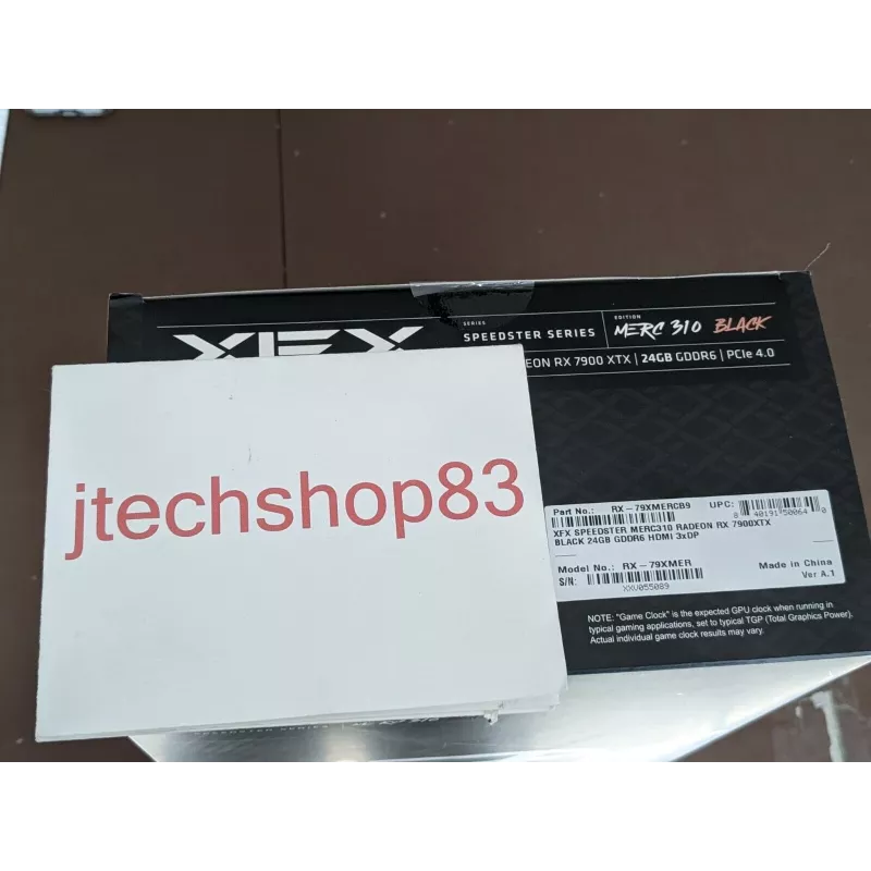 Graphics card XFX Radeon RX 7900 XTX 24 GB GDDR6, PCIe 4.0, 384-bit, 355 W, 3x fans