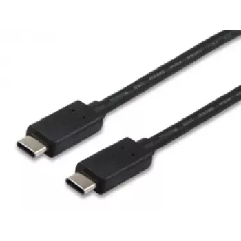 Equip USB 2.0 Type C Cable, 1m, 1 m, USB C, USB C, USB 2.0, Male/Male, Black