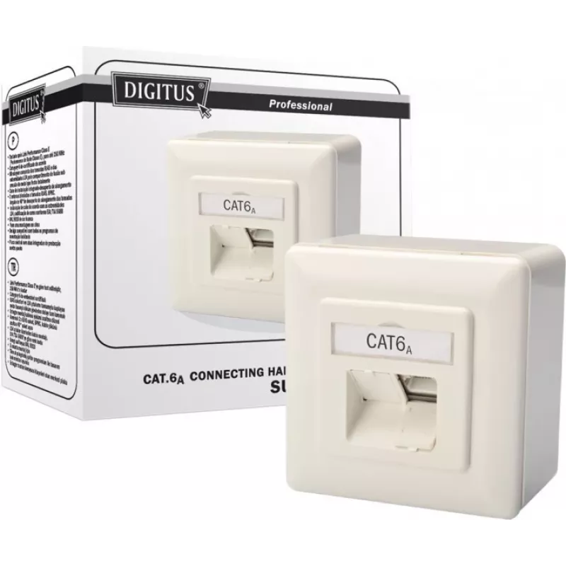Network Outlet Digitus CAT 6A Class EA DN-9007-S-1
