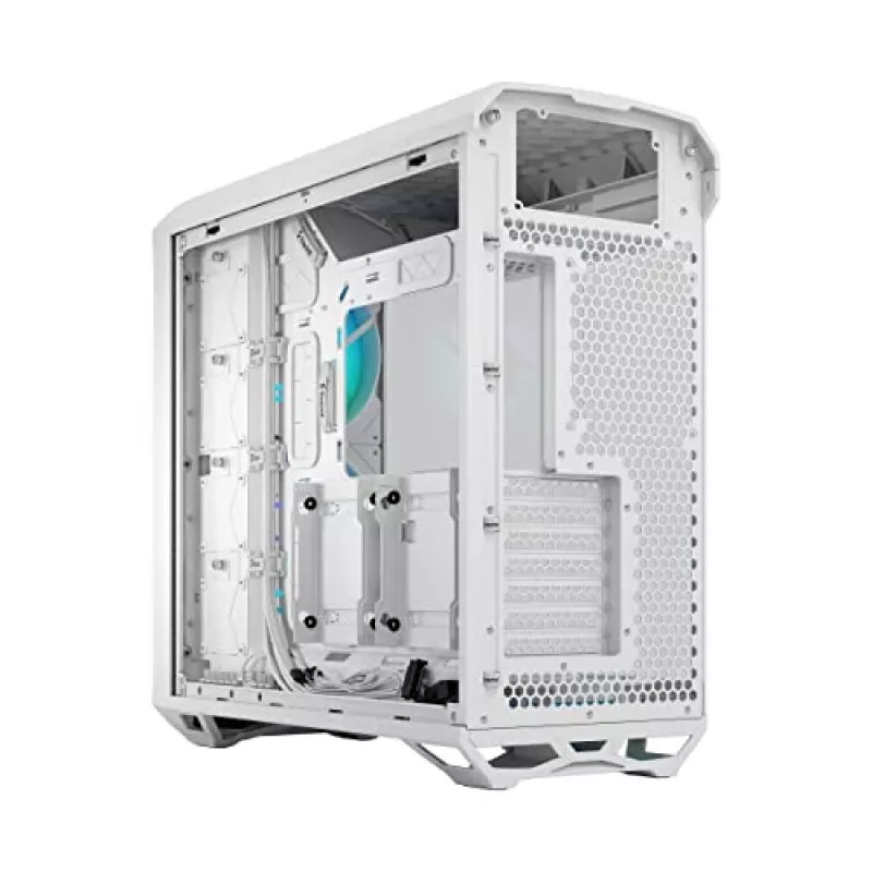 PC case Fractal Design Torrent White — supports ATX, EATX, microATX, ITX; 2x180 mm front fans; 2.5 inch/3.5 inch bays