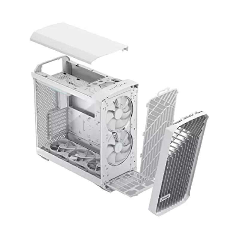 PC case Fractal Design Torrent White — supports ATX, EATX, microATX, ITX; 2x180 mm front fans; 2.5 inch/3.5 inch bays