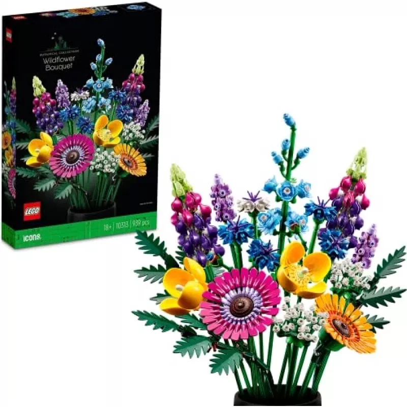 LEGO Icons Wildflower Bouquet Set 10313, Multi