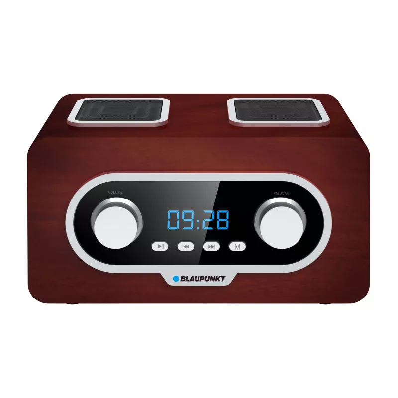 Portable radio BLAUPUNKT PP5.2BR — FM portable radio, 60 presets, USB/MP3, AUX, rechargeable battery 1000 mAh, 3 W RMS, bronze