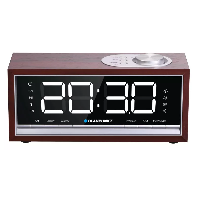 Portable radio alarm clock BLAUPUNKT CR60BT — FM PLL, Bluetooth, LED display, 60 presets, battery/DC, CR2032 backup