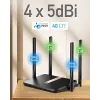 Cudy LT500D wireless router Fast Ethernet Dual-band (2.4 GHz / 5 GHz) 4G Black