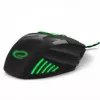 Wired Gaming Mouse ESPERANZA EGM201G — right-hand, optical 2400 DPI, 7 buttons, USB Type-A, 1.5 m cable, black/green