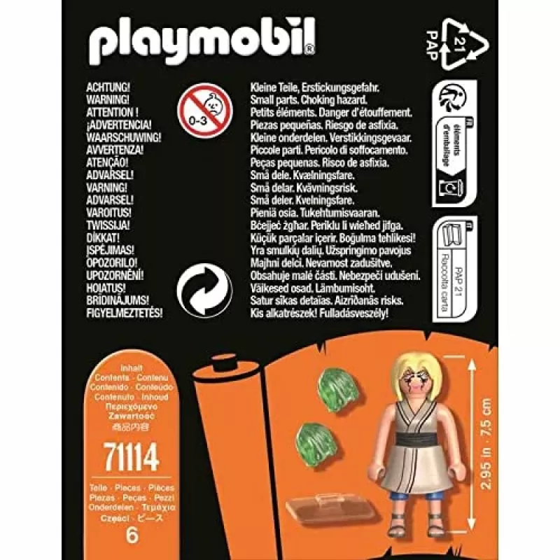 Playmobil 71114 Naruto: Tsunade Figure Set Naruto Shippuden Anime Collectors Figure Playset Suitable for Children and Fans 5+ Years