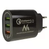 USB wall charger MACLEAN MCE479B — 3x USB ports, 18W total output, compact