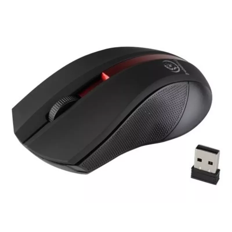 Wireless optical mouse Rebeltec GALAXY black/red interface