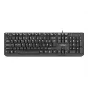 NATEC KEYBOARD TROUT SLIM USB, US LAYOUT, BLACK