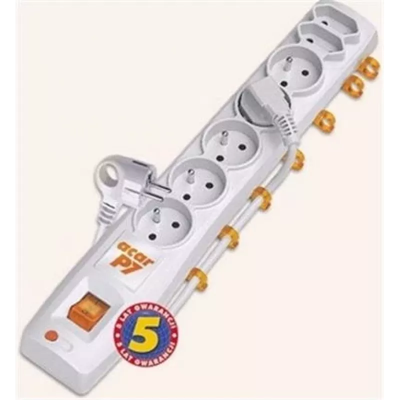 HSK DATA P& 3m power extension 5 AC outlet(s) Indoor/outdoor Black