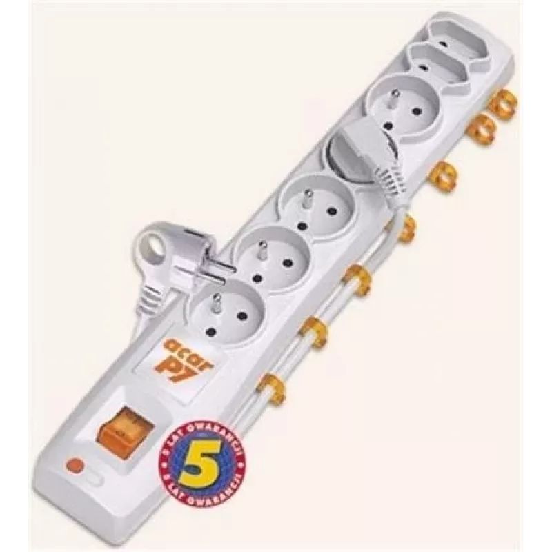 ACAR P7 power extension 1.5 m 7 AC outlet(s) Indoor Black