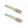 Qoltec - patch cable - LC/UPC Multimode (M) Pour LC/UPC Multimode (M) - 1 M - fibre optic - Duplex - 50 / 125 Microns - OM3 - halogen-free