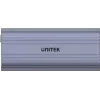 SSD enclosure Unitek SolidForce Reefer Grey — M.2 NVMe PCIe, USB‑C 10 Gbit/s, aluminium, 1 drive