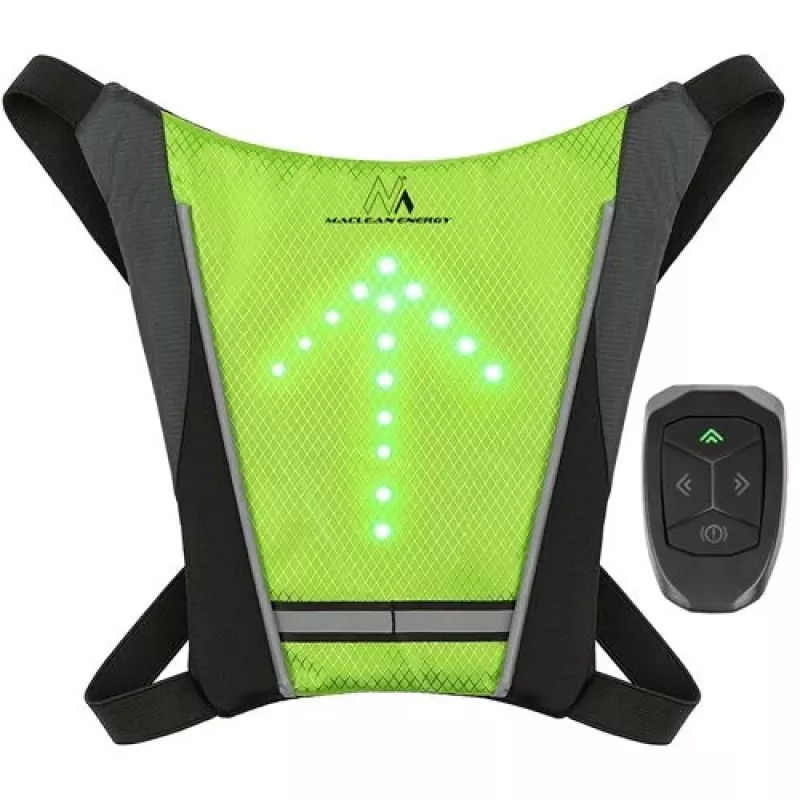 Maclean MCE420 Safety Vest with LED Indicator Light