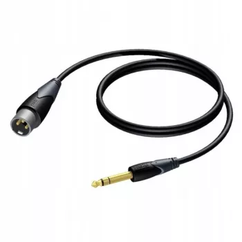 Audio cable Procab XLR male to 6.3 mm (1/4 inch) jack male, stereo, 3 m