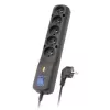 Lestar 5+ Lf-530wa, surge protector, 5m, Black Lf-530wa 5+ 3l G-a K. Cz 5,0m