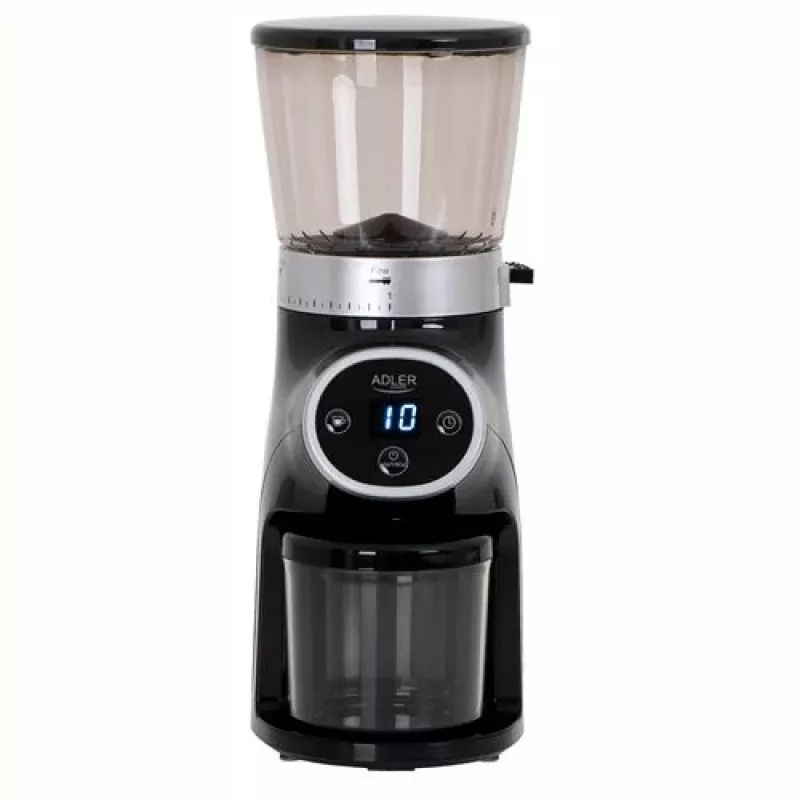 professional coffee grinder, steel burrs, 31 grind settings, Café 90g/m, Adler, AD4450, 300, Black