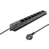 surge protector Qoltec 8 power socket 3.0m 50114