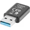 Wireless USB Network Adapter LANBERG NC-1200-WI, WLAN USB 2.0, 2x internal antennas 2 dBi, up to 5000 Mbit/s