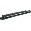 Patch panel Alantec PK001 24-port UTP Cat.6 1U 19 inch – 24x RJ45, U/UTP (UTP), black