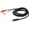 Equip 147093 audio cable 250 m 2 x RCA 3.5mm Black