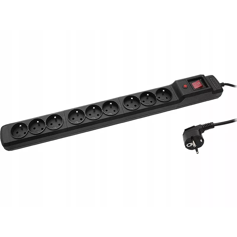 Surge Protector Armac M9/15/CZ Black 9 AC Outlets 250V 1.5m