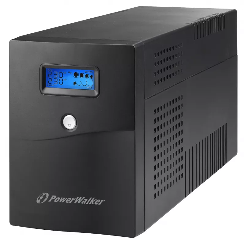 Uninterruptible Power Supply PowerWalker VI 3000 SCL FR 3 kVA / 1.8 kW, Line-Interactive, 4x Type E outlets, 18 Ah battery (2×12 V)