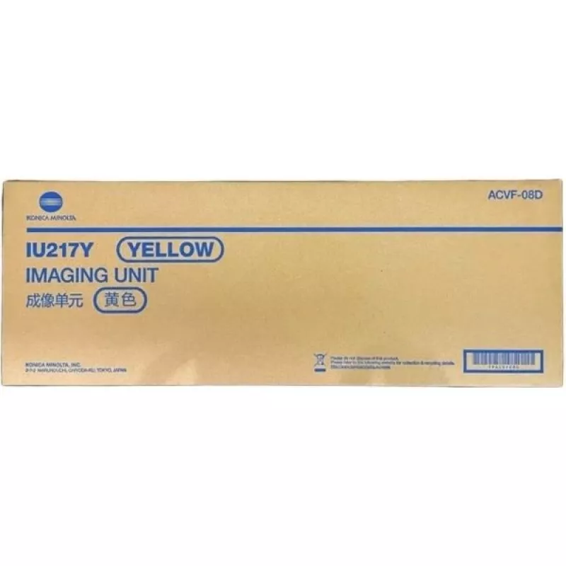 Konica Minolta ACVF08D/DR-217Y Drum Kit Yellow, 87K Pages for KM...