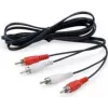 Equip 147094 audio cable 2.5 m 2 x RCA Black