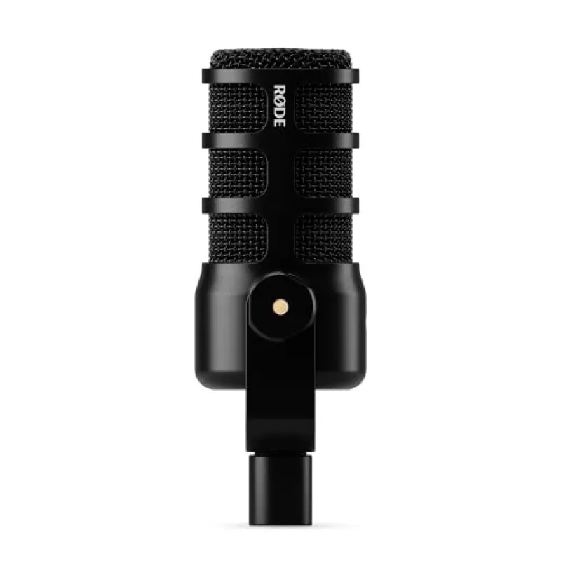 Studio microphone RØDE PodMic USB — cardioid XLR/USB, 24-bit/48 kHz, USB-C, headphone out, rotary volume, black