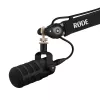 Studio microphone RØDE PodMic USB — cardioid XLR/USB, 24-bit/48 kHz, USB-C, headphone out, rotary volume, black