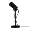 Studio microphone RØDE PodMic USB — cardioid XLR/USB, 24-bit/48 kHz, USB-C, headphone out, rotary volume, black