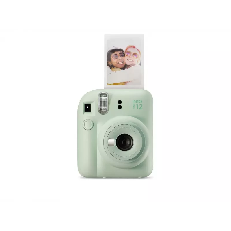 Instant camera Fujifilm Instax Mini 12 Green — picture 86x54 mm, film 62x46 mm, 60 mm equiv. focal length