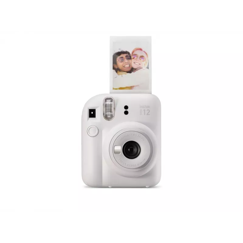Instant camera Fujifilm Instax Mini 12 White — 86×54 mm prints, 60 mm focal length, AA battery