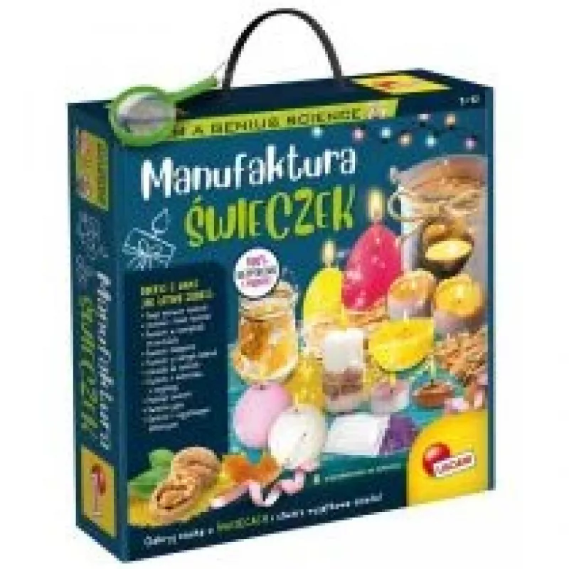 Educational science kit Liscianigiochi “I'm a Genius” Candle Manufacture 304-PL10208 – hands-on candle-making experiments
