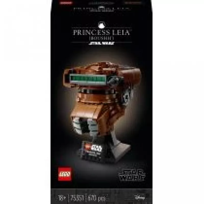 LEGO Star Wars Princess Leia (Boushh) Helmet Set for Adults 75351 (670 Pieces)