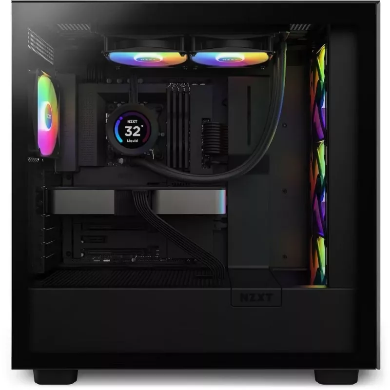 All-in-one liquid cooler NZXT Kraken Elite 240 RGB 12 cm Black