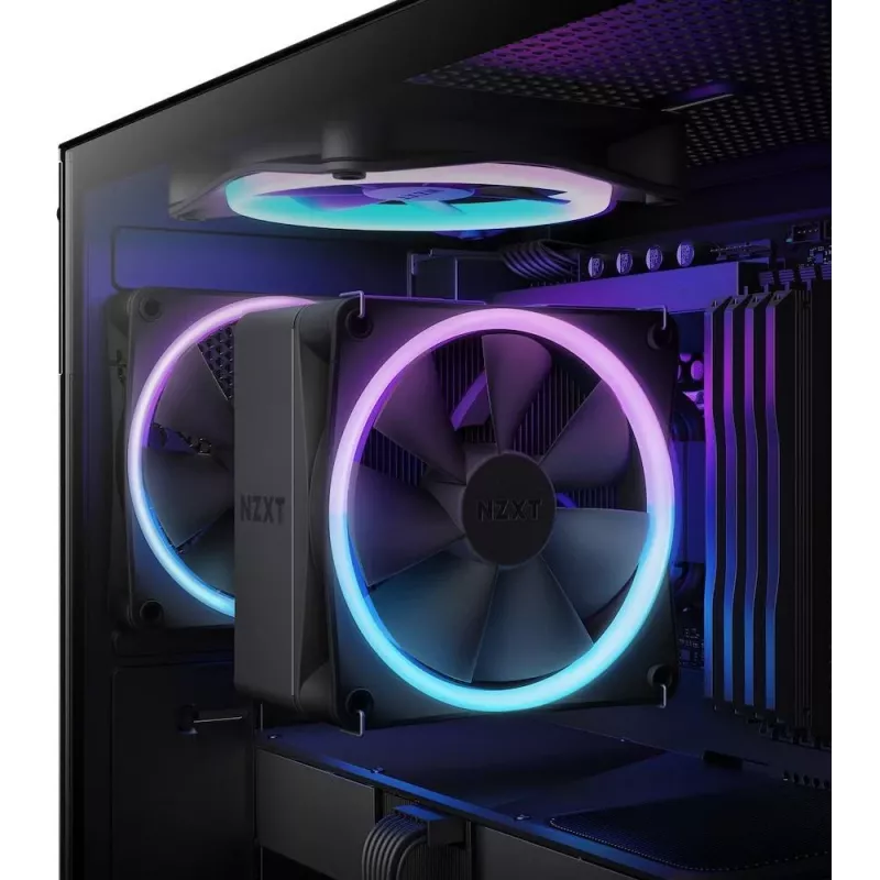 NZXT T120 RGB Processor Air cooler 12 cm Black 1 pc(s)