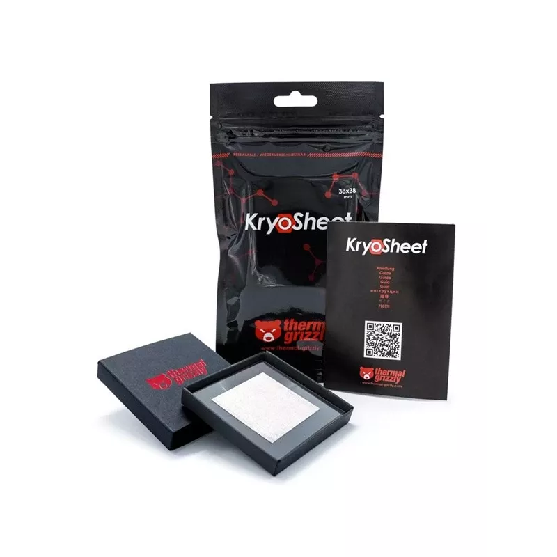 Thermal Grizzly TG-KS-38-38 CryoSheet Pad 0.2mm 38x38mm Thermally