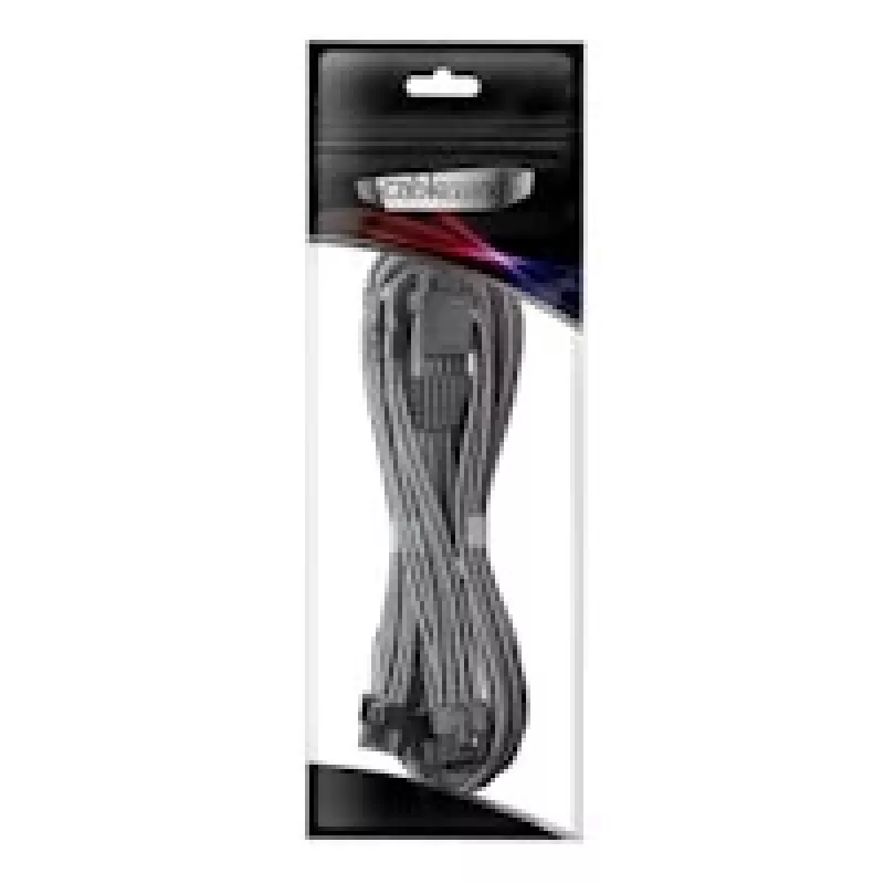 CableMod C-Series Pro ModMesh Sleeved 12VHPWR PCI-e Cable for Corsair (Carbon, 16-pin to Triple 8-pin, 600mm)